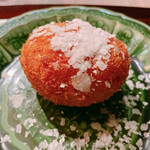 お料理 うち山 - 石川芋とオクラのコロッケ