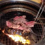 焼肉きんぐ - 焼きシャブカルビ～おろしポン酢の焼き方指南②