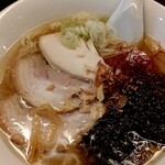 FU雷坊 - 貝出汁塩ラーメン(生海苔トッピング)