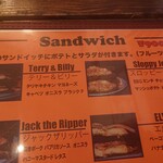 STAN sandwich store - メニュー