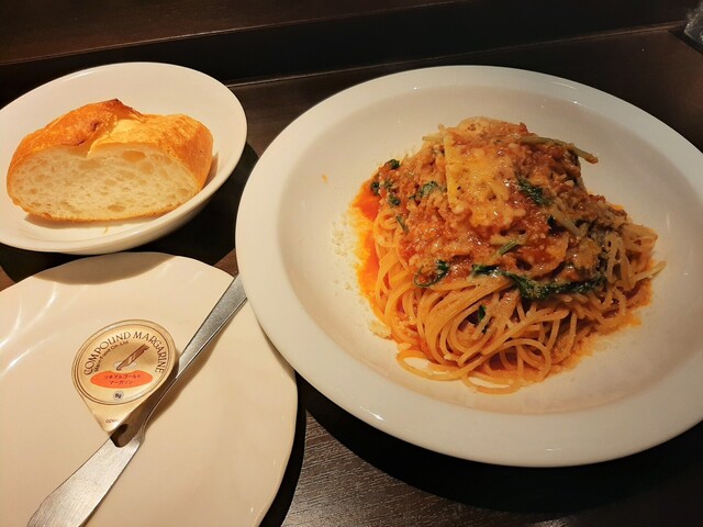 コク旨トマトソースにハマる スープとドリンク ミニデザート付きパスタ1 000円 By ぱりそら ラ カンティーナ シュウ La Cantina Shu 長堀橋 イタリアン 食べログ
