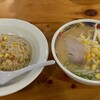 自由軒 - 小ラーメンチャーハンセット