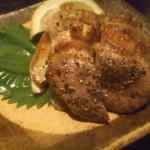 鎌倉 松原庵 - 厚切り鴨ロース肉の炙り焼き拡大；2012年9月