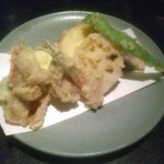 鎌倉 松原庵 - 旬野菜の天ぷら；2012年9月…相変わらずピンボケですみません