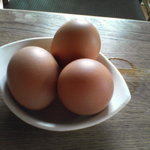 ドルシェン - モーニングザービスのゆで卵（写真は３人分）