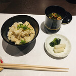 Suishouan - あさりご飯、赤だし、香の物