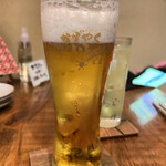 かがやくいろ - 生ビール(¥500)