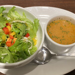 Kimbo Shi Pasuta - サラダとスープ