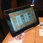 すしざむらい - タブレットを設置することもありますがランチメニューは口頭でお願いしますとのこと。