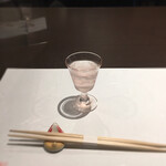 粋翔庵 - 食前酒の紫蘇酒。すごく美味しかったです。