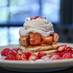 コナズ珈琲 - ウラウラストロベリーパンケーキ☆