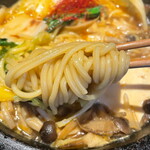 もつ鍋 やましょう - チャンポンの麺