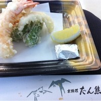 たん熊 北店 神戸店 - 揚げたての海老が２つ、きす、南京、青唐の天ぷら盛り合わせが500円（通常なら1500円程度）「第45回　兵庫美食のフェア」2012.9.30　