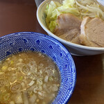 らーめん 陸 - 塩つけめん（900円）＋味付玉子（100円）