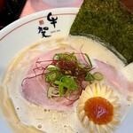 牛賀 - 特製牛骨ラーメン/味噌990円