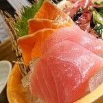 濱焼北海道魚萬 - マグロとサーモン