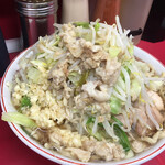 ラーメン二郎 - ラーメン小　ニンニクマシ　ヤサイマシ　アブラマシマシ