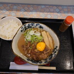 麺屋 サマー太陽 - 宮古牛すじラーメン　ライス付き　\1250(21-05)