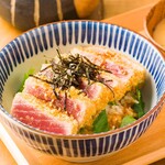 Rare tuna Katsu-don (Pork cutlet bowl) ~Chazuke with local chicken stock~