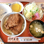 敦賀ヨーロッパ軒 - 料理写真:ミニカツ丼（ミニサラダ・みそ汁付）