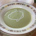 サイゼリヤ - アスパラガスの冷製スープ　250円