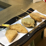 串カツ わが家 - 串揚げ5種類頼んでみました♪