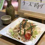 串カツ わが家 - 豆腐のサラダ…メニューにはありませんが作ってくださいました♪