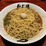 永斗麺 - サンマらーめんトッピング豚バラ（麺表出）