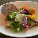 プレーゴドゥーエ - 前菜の盛り合わせ