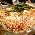 魚金 - いつもはご飯でしたが、今日はこれが嬉しい。満腹なり。