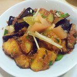 インドカレーレストランプルニマ - アルベーガン　/　ナスとジャガイモのドライカレー