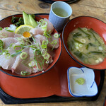 Katsugyo Donya Kaihou - サワラ丼　1100円