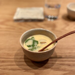 すし処 ひさ田 - 京都餅麩とゆり根の茶碗蒸し