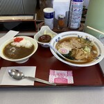 山田うどん食堂 - R3.4　醬油ラーメン・ミニカレー丼・クーポンハンバーグ