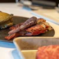 HAGI - 2021.4 本日の食材（エゾアワビ、ブドウエビ、短角牛サーロイン）