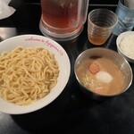 tsukemenra-menfujiyamago-go- - 濃厚つけ麺熱盛り820円+味玉100円+小ライス0円