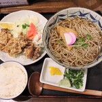 新実 - A定食　そば　温