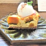 森のオト。こぞらそう - かぼちゃのチーズケーキ