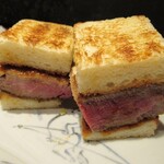 銀座 山科 - 和牛ヒレカツサンド