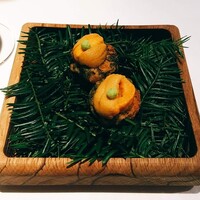 エルミタージュ ドゥ タムラ - 塩水ウニと青のりのゼッポリーニ