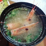 一番鮨 - 海老の頭の味噌汁