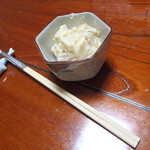 銀酒房 - 付き出し　ポテトサラダでぃぽてちん！