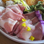 イタリアンレストラン Zucca - 生ハム水茄子、カルパッチョ