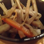 飲食笑商何屋ねこ膳 - 牛蒡煮