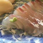 大谷酒造 - 軽く塩〆したので本山葵だけで食べる