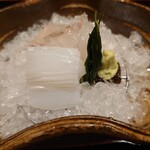 銀座 しのはら - 青森の平貝、玄界灘の障泥烏賊、陸鹿尾菜