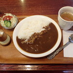 Kohaku - 欧風ビーフカレー・スープとサラダが付きます