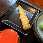イモセン - ざるそば付属のコーン天ぷら
