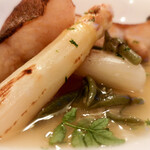 ラ・トゥーエル - アイナメポワレ、アスパラガス、タケノコ