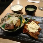 食彩一番 - チキン南蛮とバラ肉角煮